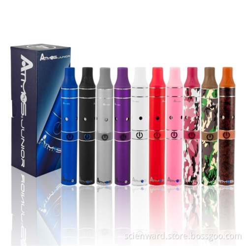 Mini Atmos Junior E-Cigarette Pen Kit in Gift Box Package with Beautiful Colors